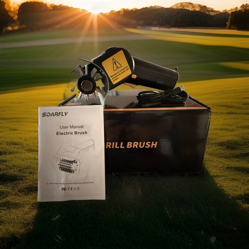 NEW SOARFLY Cordless Electric Grill Brush – Rechargeable BBQ Cleaner